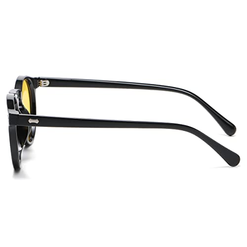 Image of Vintage Polarized Sunglasses for Men Women Round Retro Classic Fashion Eyewear UV400 Protection Sun Glasses