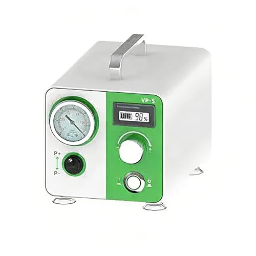 Image of Lab Vacuum Pump, Portable Oilless Vacuum Filtration Pump, 0-12 L /min Flow Rate W /Positive（150 KPa） and Negative（-75 KPa） Pressure (S)