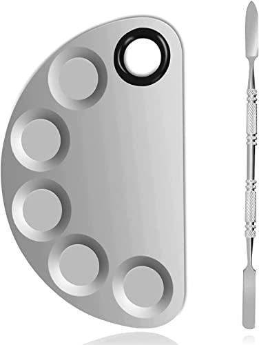 YNR Metal Palette Set/Makeup Beauty Salon Color Cream Foundation Mixing Tool