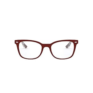 Ray-Ban rx5285 verres à bordeaux sur transparent RX5285 5738 53