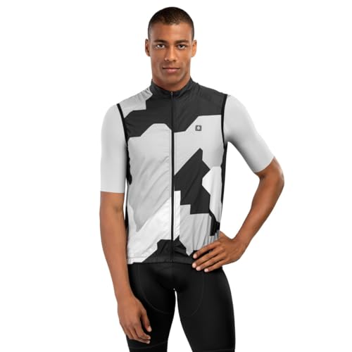 Chaleco Cortavientos ciclismo V1 Crosswind Negro/Gris Talla M