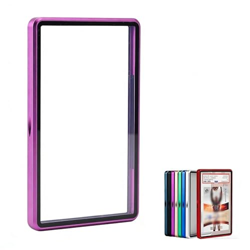 Premium Graded Trading Card Protector - 130pt PSA & CGC Slab Bumper Guard,UV & Scratch Resistant & Magnetic Closure | Aluminum Frame Card Storage Holders for Sports & Gaming Cards (Purple)