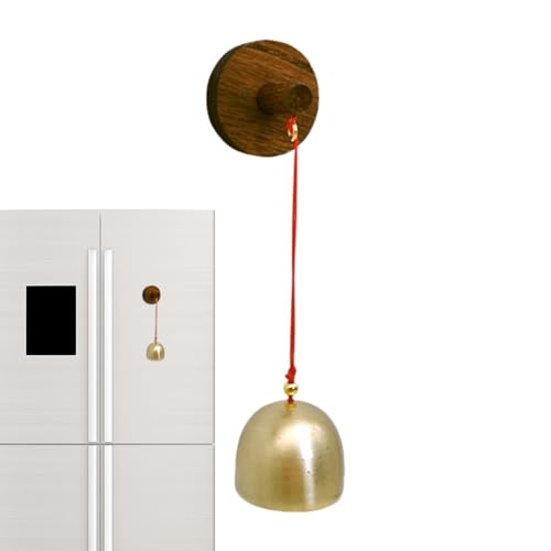 Timbre de puerta para entrada, campanilla magnética de madera para apertura de puerta, timbre de viento de madera creativo único vintage para inauguración de la casa, patio, entrada de negocios,