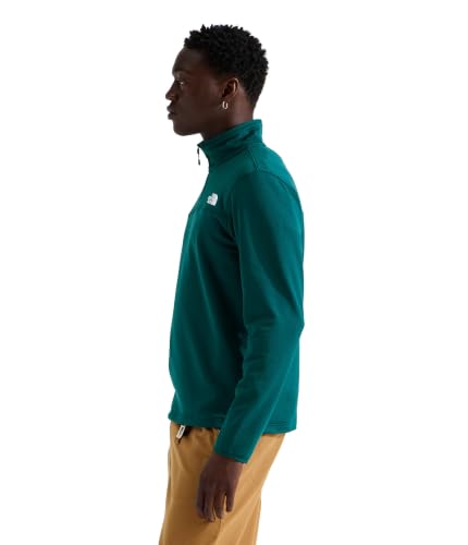 Image of THE NORTH FACE mens Cedar Trail Grid Fleece Quarter Zip Jacket | Cold Weather Top With Durable, Reinforced Bindings