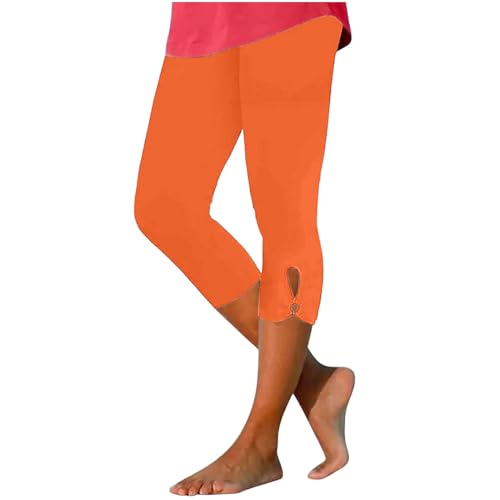 Ofertas Flash Del Dia Mallas Deporte Mujer,Leggins Deportivos Mujer Push Up Leggins Capri Cintura Alta Sin Costuras Transpirable Mallas 3/4 Talla Grande Leggings Elasticos Gimnasio Pilates Yoga Pants