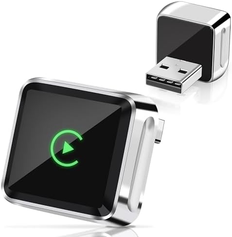 Foscomax Wireless CarPlay Adapter, Mini Aluminium CarPlay Adapter for iPhone Supports 800+ Car's with Dongle Converts Wired to Wireless, Auto-Connect, No Delay Receiver, for iOS 10+