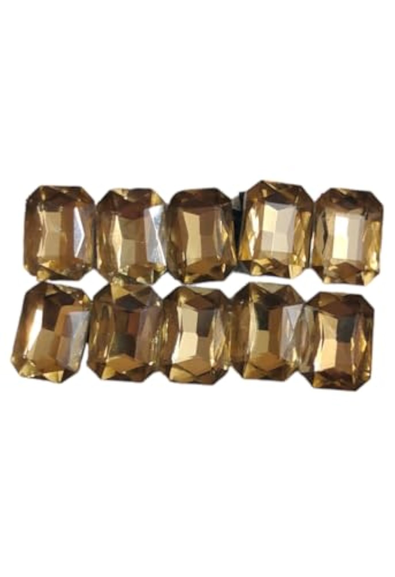 10pc Gold Crystal Hair Clips Set for Bridal Accessories