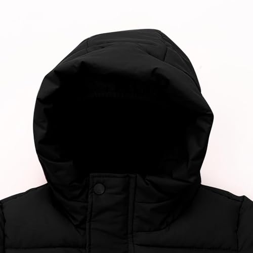 Boys Girls Quilted down Jackets Outdoor Windproof Lightweight Puffer Coats Zip up Hooded Winter Warm Outwear for Kids2