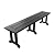 WO Home Furniture 65" Hdpe Outdoor Bench, 660lbs Weight Capacity, Patio Bench Weatherproof for Outdoor Garden, Park, Yard, Front Porch, Black