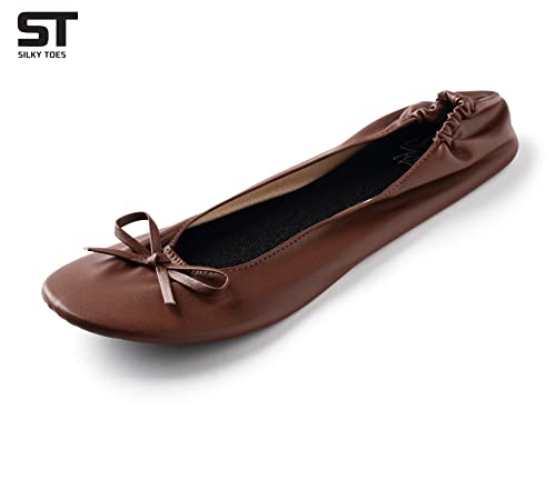 Image of Silky Toes Foldable Flat Shoes for Women | Portable Ballet Flats for Weddings, Parties, Events, Travel |Comfortable Cushioned