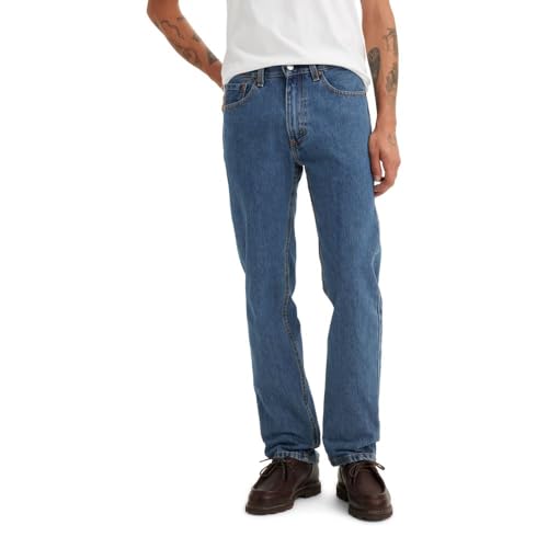 Best Value:Levis Men’s 505 Regular Fit Jeans-Medium Stonewash