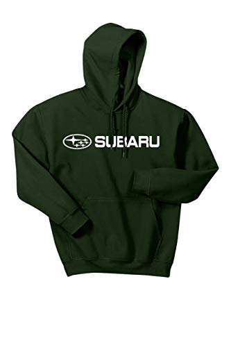 Subaru Logo Forest Green Basic Hoodie Sweatshirt Forester Impreza WRX STI Ascent Outback Legacy Crosstrek Hoodie NEW SWEATSHIRT (Large)