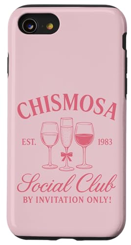 Chismosa Social Club Funny Latina レトロ ワイン愛好家 スマホケース iPhone SE (2020) / 7 / 8 用