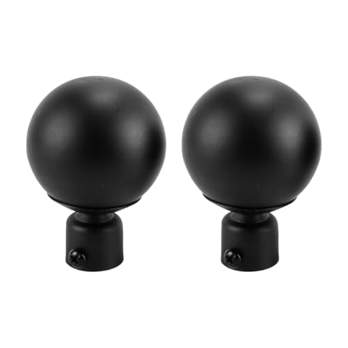 Durlo Embouts de tringle à rideaux, 2 pièces, embouts de tringle ronds de remplacement, embouts de support de tringle pour 18-22 mm