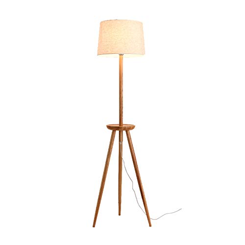Preisvergleich Produktbild KOKOF Kreative Stehlampe, Stehlampe, mit Regallampe, Nordische Lampe Wohnzimmer Schlafzimmer Japanischer Stil Sofa Holzlampe Persönlichkeit Vertikale Tischlampe Massivholz Studienlampe