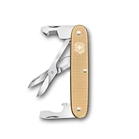 Victorinox Taschenwerkzeug Companion Slim Alox, Multitool, 6 Funktionen, Inkl. Schere, Paketöffner, Schraubendreher, Swiss Made, Gold