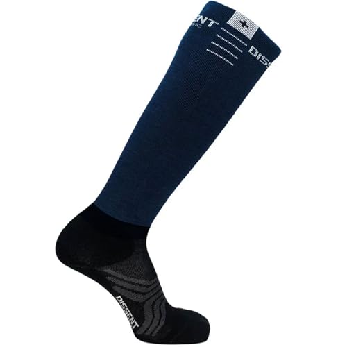 Dissent Unisex IQ Comfort Targeted Cushion Performance Soft Breathable Over-The-Calf Ski Compression Socks