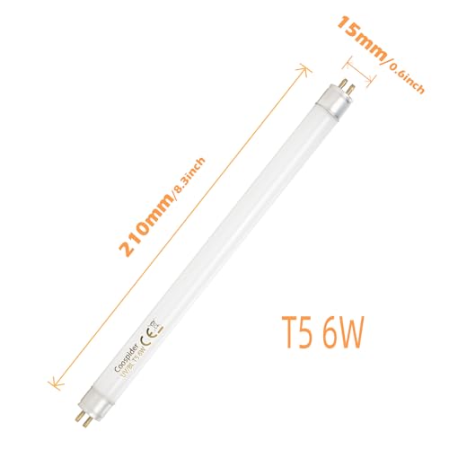 Tararium 4-Pack 6W Fly Killer Replacement Bulbs BL T5 UV Light Bulb Tubes for 6W/12W Electric Insect Killer/Fly Zapper/Bug Zapper/Mosquito Killer