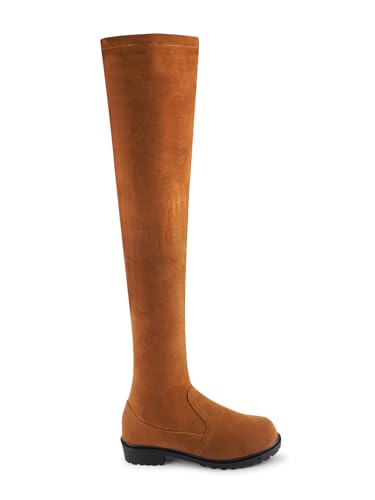 Image of JM LOOKS women Fashion Solid Heels Long Boots Over Knee High Boots Pull On Heels Stylish For Womens & Girls