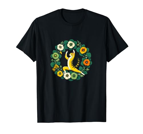 Kitty Cat Zen Mode Namasté Yoga T-Shirt