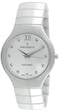 Peugeot Swiss Women's Ceramic Watch with Stainless Steel Deployment Buckle, White