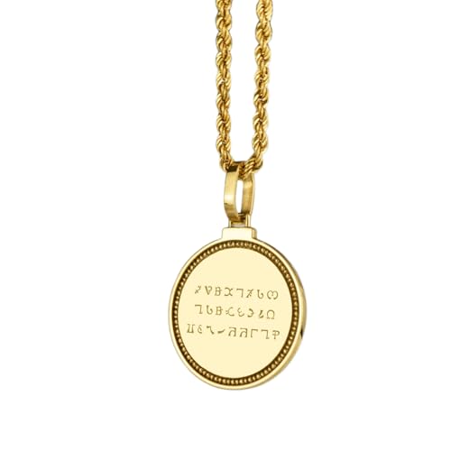 Collier pendentif rond gravé Handies Peak en argent le cadeau idéal fait main