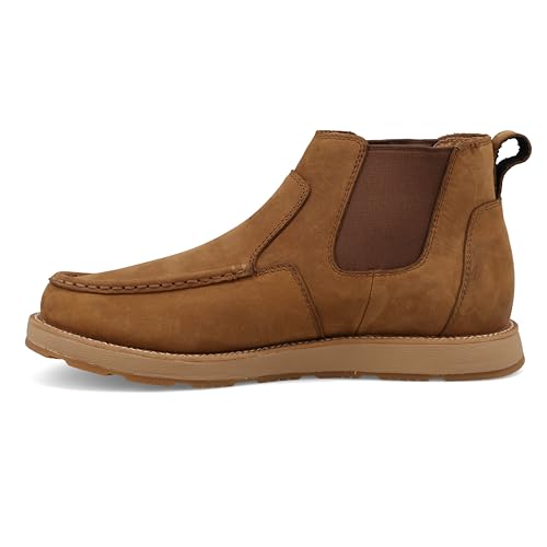Twisted X Men's 5" CellStretch Wedge Sole Boot, Moc Toe with CellStretch2