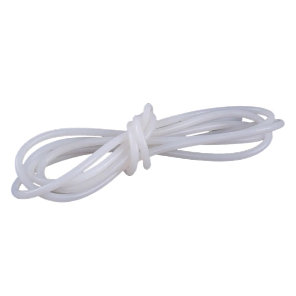 Cordón de sellado redondo Tira de silicona sólida, junta goma blanca, tiras sellado molduras, resistente a altas temperaturas, 1 pieza(10M*14MM)