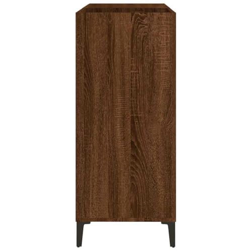 Armario de madera efecto roble con patas de metal estables 5