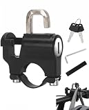 BTACGWP Candado Casco Moto, 1 ud Gancho Antirrobo Manillar 22-28 mm, Candado Universal con Llaves, Bloqueo Seguro Anti-Robo para Motocicleta y Scooter, Instalación Rápida