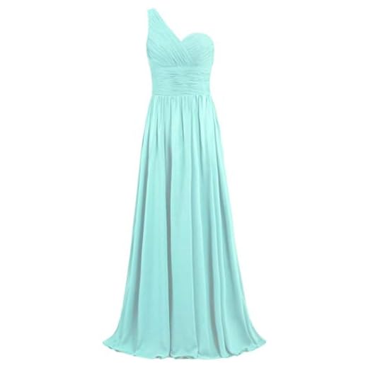 Bigfanshu Womens Dresses Vestido longo para noite de casamento e madrinha de casamento, Verde-grama, G