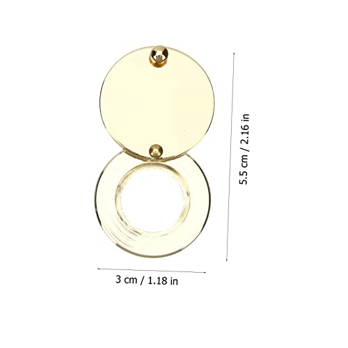 Cobertores de Mirilla para Puerta Seguridad, Tapa de Privacidad de Mirilla, Fácil de Girar, Color Dorado miniatura 2