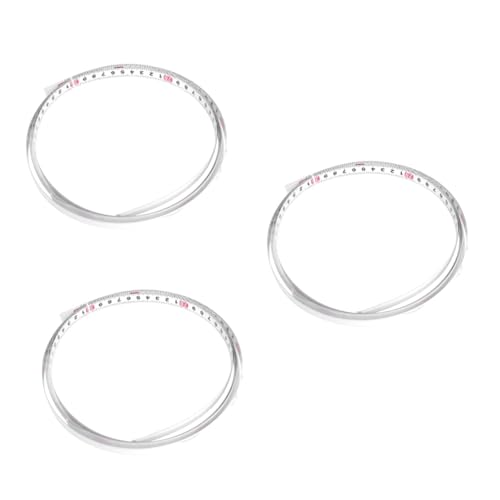 Cinta métrica adhesiva 3 pcs acero para carpintería miniatura 1