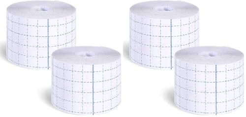 Image of Nuanchu 2 Rolls Non-Woven Cover Roll Stretch Tape 2 in X 10.94 Yard (Pack of 2)
