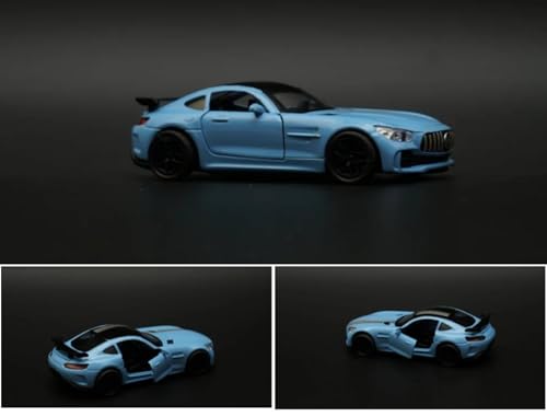 Image of SHAKTISM Die-Cast Metal Car Toy -1:36 Scale, Opening Doors, Pull Back Function, Collectible Toy, Racing Car for Kids Birthday Gift for Boys Girls (Sky Blue Benz GT Diecast)