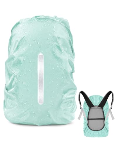 JOVYTH Funda Impermeable para Mochila 1 U | Talla M (Ajuste 40-50L) | Cintas Reflectantes + Hebillas Fijas | Protección Seca y Visible en Trekking y Viajes