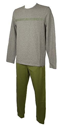 Pyjama Homme Bikkembergs en coton chaud vêtement de nuit manche longue VBKT05119