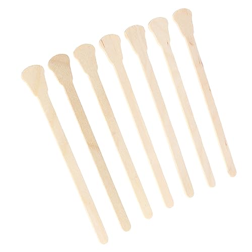 Beatifufu 500pcs Wooden Hair Removal Stick Facial Wax Applicator for Nose Nose Wax Applicator Hair Stick Spatula