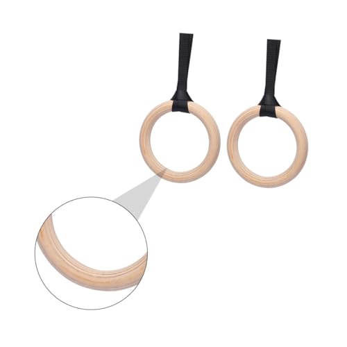 GALPADA Gymnastic Rings for Fitness Training Adjustable Straps Durable Versatile Exercise Equipment for Pushups Dips and Strength Workouts Outdoors