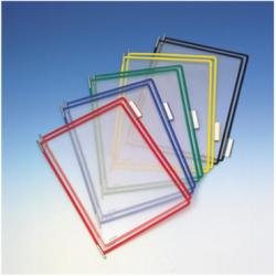Tarifold Technic Pockets for Display Units PVC A4 Assorted Ref 114009 [Pack of 10]
