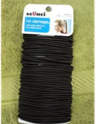 Scunci No Damage Hair Ties, Brown, 100 count
