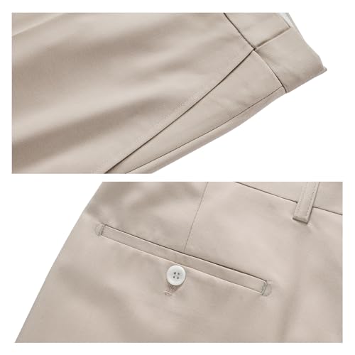 KUDMOL Mens 2 Piece Slim Fit Suit Casual Business Wedding Dinner Tuxedo for Men Classic Blazer Trousers Set