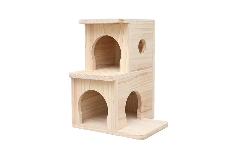 Amazon | Zekonoチンチラハウス ペットハウス 木製 ウッドハウス