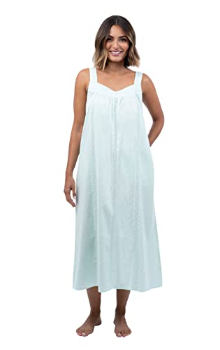 The 1 For U Victorian Nightgown - Night Dress For Women Sleepwear, Sea Glass, Md #TOP8
