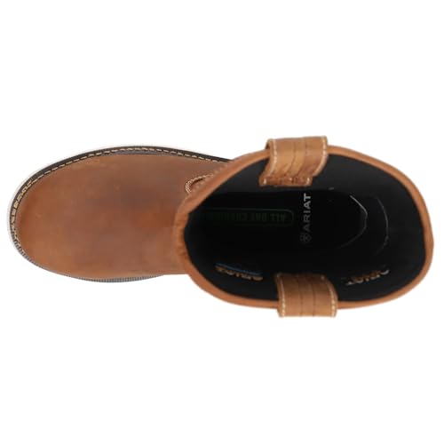 Ariat Mens Rebar 10 Inch Waterproof Soft Toe Work/Duty - Brown4