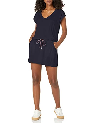 Tommy Hilfiger Damen Short Sleeve Drawstring Romper Swim Coverup...