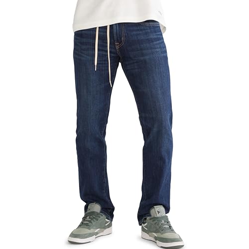 AEROPOSTALE Men's Straight Premium Jean with Coolmax Technology