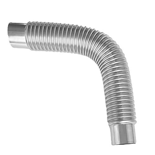 Cheminée De Poêle À Bois En Acier Inoxydable, Tuyau De Cheminée Flexible Pour Poêle À Bois, Ø 60mm, Tuyau D'extension Pour Réchaud De Camping, Tuyau De Cheminée, Accessoire De Camping En Plein Air