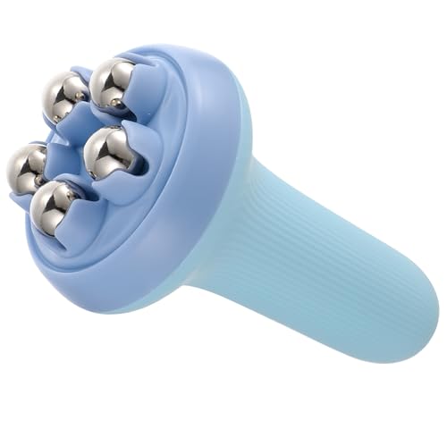 ORFOFE Masajeador Manual de Bolas de Acero para Piernas, Rodillo de Fascia para Terapia Física y Alivio Muscular, Uso Doméstico y Laboral