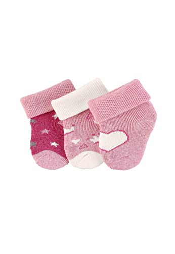 Sterntaler Baby Mädchen Baby Socken Erstlingssöckchen 3er-Pack Herz...